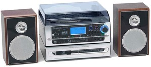 steepletone turntable stereo sound system