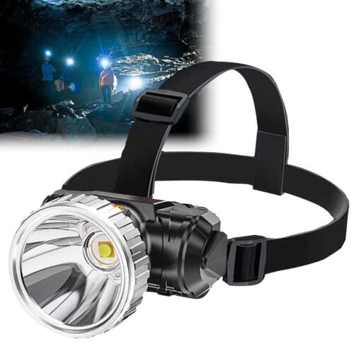 LED Strong Light USB Rechargeable Headlamp Night Fishing Camping Lamp A3T8 - Picture 1 of 14