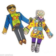 Fat Cat Doggy Floppability Dog Plush Bark Target Squeaker Dog Toy Petmate