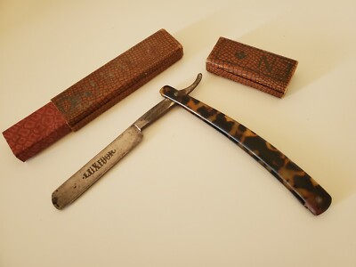VINTAGE SOLINGEN STRAIGHT RAZOR Luxidor Andre Madeore antique 
