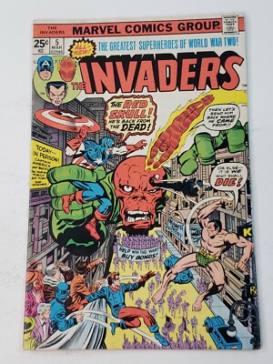 The Invaders 5 Jack Kirby Cover Origin of the Liberty Legion Bronze Age 1976