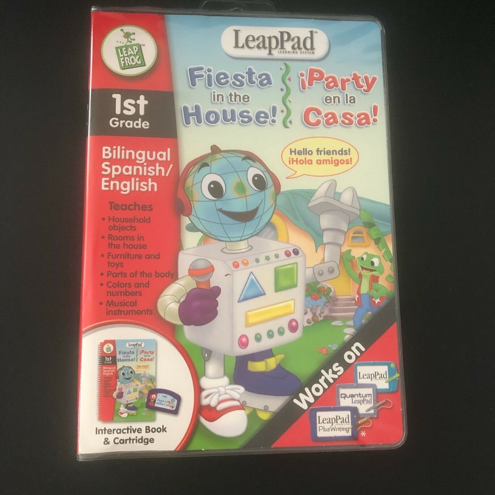 LeapPad 1st Grade Bilingual English Spanish Fiesta in the House NEW Leap Pad