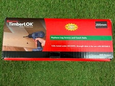 Timberlok Wood Screws Bolts 200mm X 250 Screws New