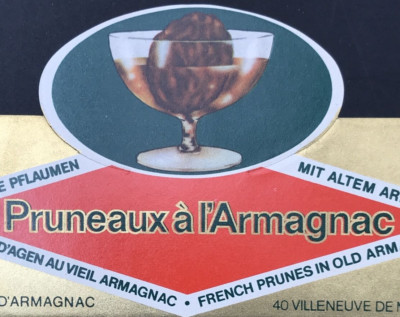 VTG D'Armagnac French Prune Armagnac Brandy Wine Bottle Label  Gascony France