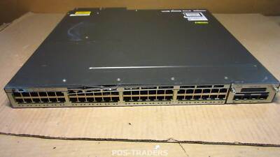 Cisco WS-C3750X-48PF-L Switch L3 48 x 10/100/1000 PoE+ Ports DAMAGED FRONT COVER