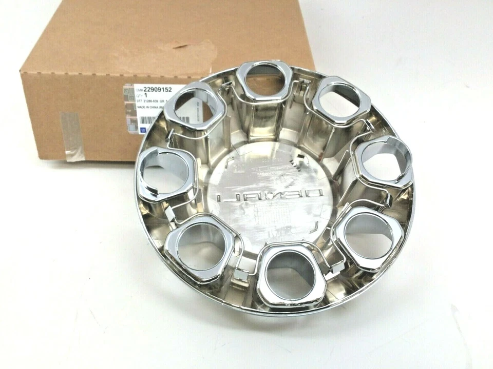 GMC Sierra Denali 2500 2015-2019 tapa central de rueda cromada nueva OEM 22909152 Foto 2 de 4