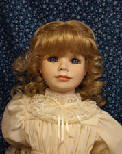 Vintage New Monique Doll Wig Violet Blonde Long Braids Bangs 12" 13" cap 8597