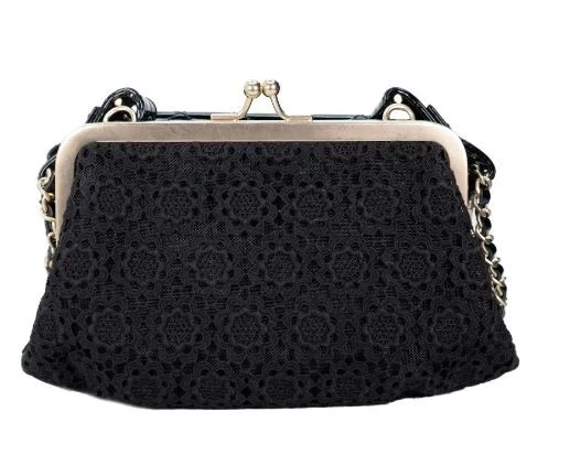 Bolso doble Chanel charol y encaje Foto 4 de 4