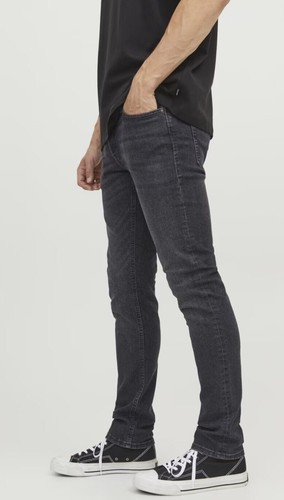 Jack & Jones Men's Slim Jeans, Black Denim, 29W 32L UK - Picture 4 of 7