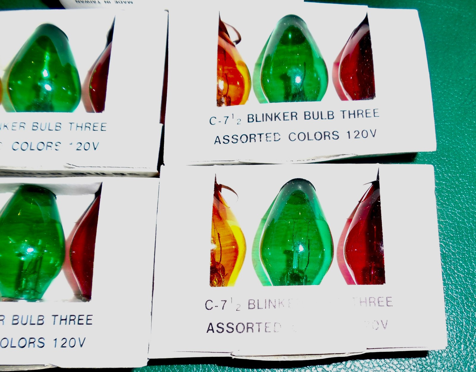 25 BULBS 7 VTG PACKS CHRISTMAS Multi Color BLINKER C 7 1/2 UNUSED in ...