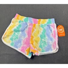 Wonder Nation Girls Dolphin Shorts Tie Dye White Trim XL 14-16