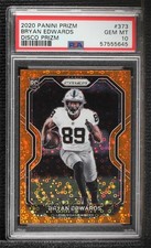 2020 Panini Prizm Rookie Orange Disco Bryan Edwards #373 PSA 10 GEM MT 03up