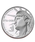 .999 SILVER DCAM Proof 1776-2026 S Enduring Liberty Half Dollar Semi-Q PRESALE