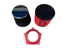 RacingPowerSports Pro Flow Intake Filter KN Style + UNI Yamaha YFZ450R Red