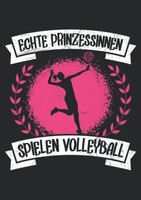 Notizbuch A5 Kariert Softcover Prinzessinnen Volleyball 120 Seiten Din A5