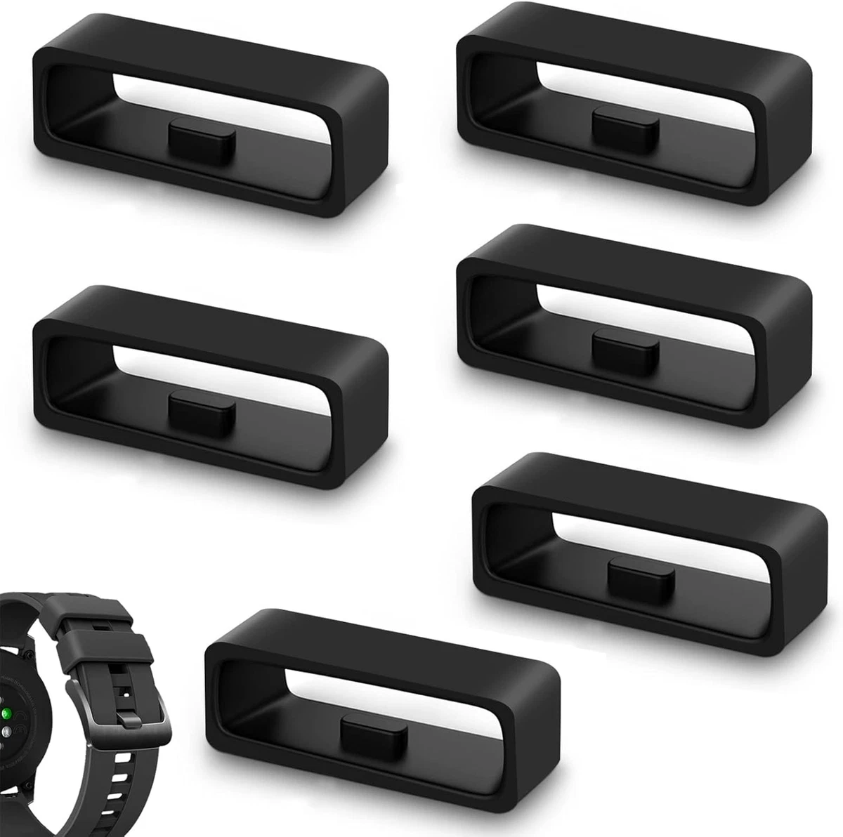 50 Anelli Di Ricambio In Gomma Silicone Per Cinturino Orologio – Larghezza 26mm – Fissaggio Sicuro - 4