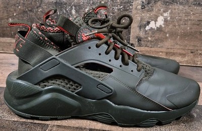 Nike Air Huarache Run Ultra SE Sneakers Men's Size 11.5 Cargo Green Olive Shoes