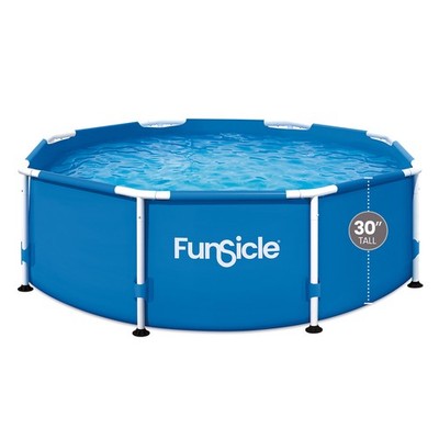 Funsicle 8' x 30'' Outdoor Activity Round Frame Above Ground Swimming Pool Set
