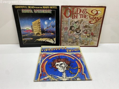 Vintage Grateful Dead Vinyl Records Grateful Dead Skull & Roses Lot of 3