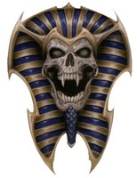 Aufkleber Totenkopf ÄGypten 10 X 6,5 Cm Sticker Skull Egypt Decal
