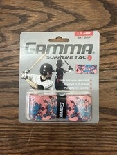Gamma Sports Supreme Tac Baseball Bat Grip 1.1 mm Wrap, Pink, RED, BLUE, CAMO