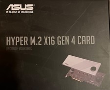 Asus Hyper M.2 X16 Gen 4 Card Pcie 4.0/3.0 Supports Four Nvme M.2 Devices 