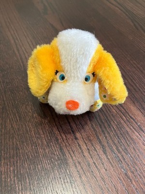 Hi-Lo Imports Vintage 1982 Plush Floral Bunny Rabbit, Yellow, 3-Inch
