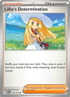 Lillie's Determination 119/132 Uncommon Mega Evolution Pokemon Near Mint
