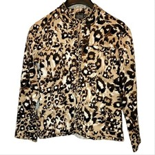 Chico's Additions By Chico's Animal Print Blazer Size 0/Small/4