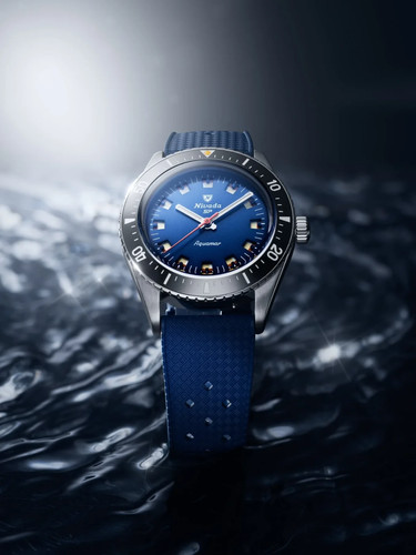 Nivada Grenchen Antartic Diver Aquamar Blue 38 mm Automatic Authorized Dealer