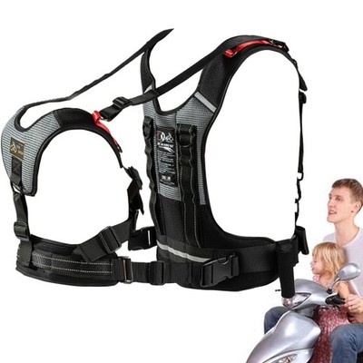 Children Kids Motorcycle Safety Harness Bike Front Back Seat Belt Adjustable New