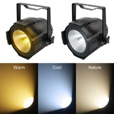 2PCS 100W COB LED Par Light Audience Blinder Stage Light Warm Cool White Show DJ