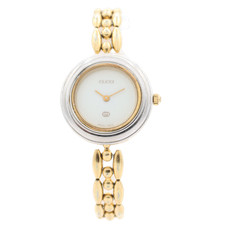 Vintage 26mm Gucci 11/12 Swap Bezel Ladies Quartz Wristwatch Swiss Gold Tone