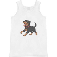 'Happy Rottweiler' Adult Vest / Tank Top AV057986
