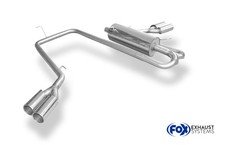 FOX Sportauspuff VW Amarok 4x4 mit Trittbrett rechts links je 2x90mm eingerollt