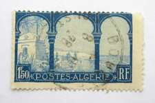 Algeria Stamp Scott 62 Marabout Sidi Yacoub 1.50fr Blue 1927 Used