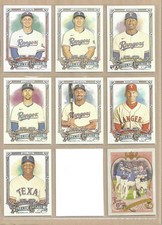 2025 Topps Allen &amp; Ginter TEXAS RANGERS Team Set of (8) Base, SPs &amp; Inserts