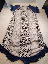 Women's Dress Size Small Flutter Sleeve Leopard Print Maxi Dress