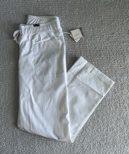 Koi Scrub Pants Women  s Sz Medium Tall MT White Morgan Cargo Nursing Medical