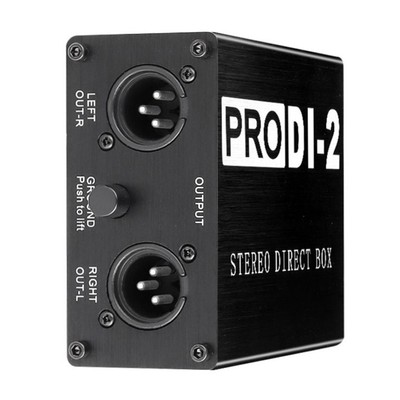 ProDI-2 Passive Stereo Direct Box Audio DI Box Direct Injection Box Device Us8939