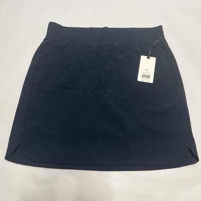 RBX Womens City Stretch Everything 19  Skirt Navy Blue Size Large Activewear NWT