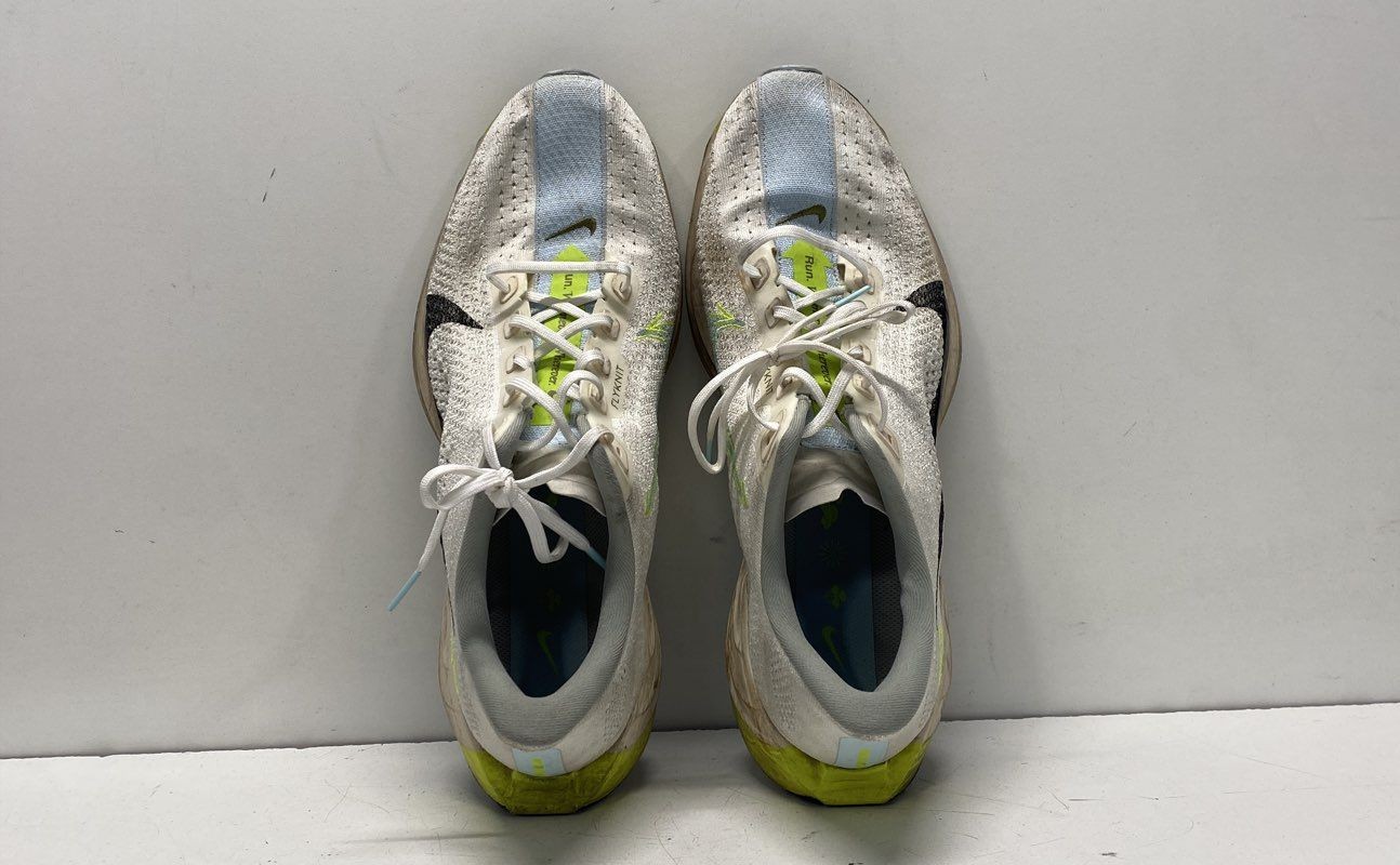 Nike White/black/volt/light Blue Solid Running Sh… - image 5