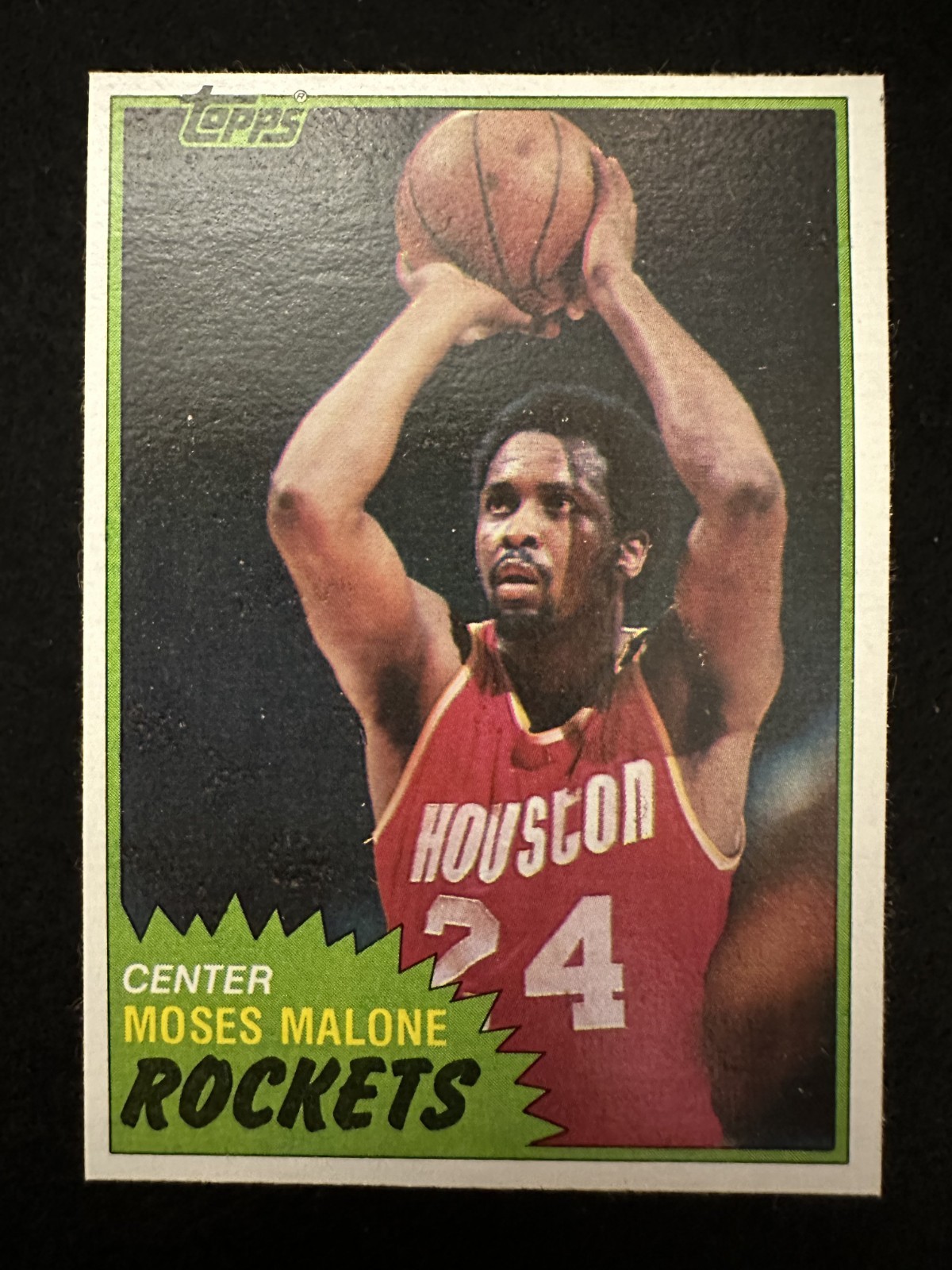 1981-82 Topps Moses Malone (#14) NM HOFer, Rebounding Machine ^GRUMPYBUCK^