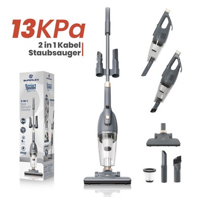 SUPERLEX Staubsauger & Kabel Handstaubsauger Tierhaare Beutellos Vacuum Cleaner
