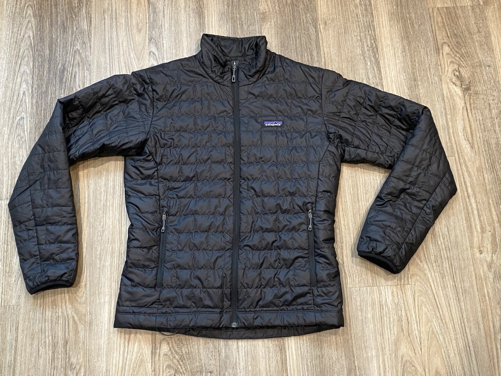 Patagonia Puffer Jacket Mens Sz M Black Full-Zip 51884