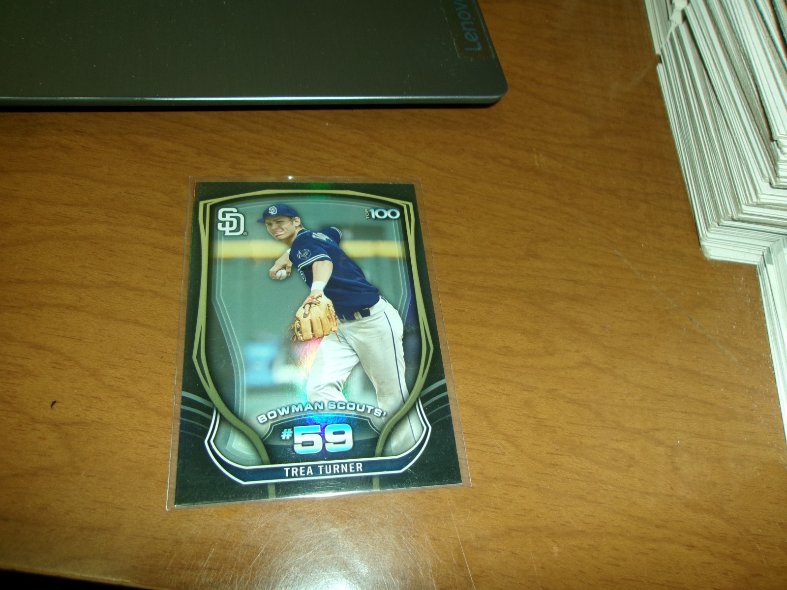 2015 BOWMAN PROSPECTS SCOUTS TOP 100 INSERT # BTP-59- TREA TURNER- PADRES
