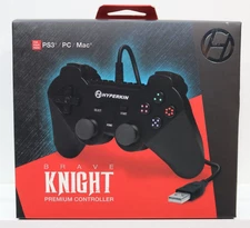 Hyperkin Brave Knight Wired Premium BLACK Controller  PS3/PC/Mac    (101705)