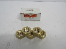 5/8-11 Solid Brass Hex Nut Course Thread Quantity 5 FREE Shipping!!!!