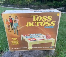 Vintage 1969 Ideal Toss Across Full Sized Game Original Box
