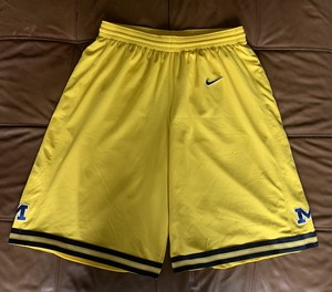michigan basketball shorts authentic